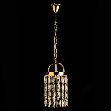 Подвес 8420/1/160 B GD золото/хрусталь 1x40W E14 d160 h700, 24